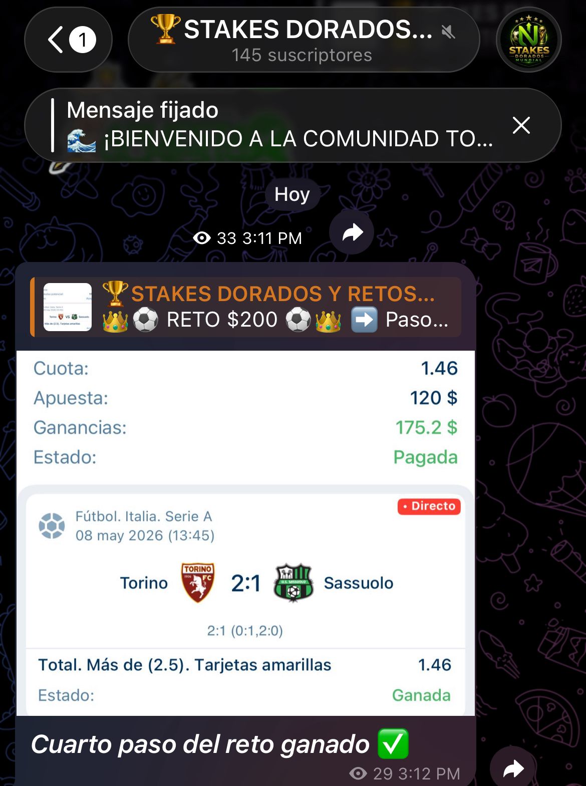Reto Stakes Dorados